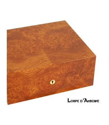 Elie Bleu - "Classic" box in ebony for 8 watches and 20 cufflinks