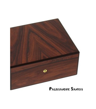 Elie Bleu - "Classic" box in ebony for 8 watches and 20 cufflinks