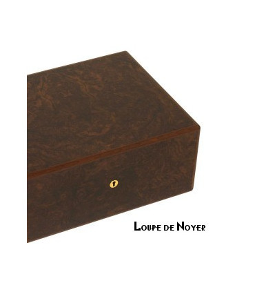 Elie Bleu - "Classic" box in ebony for 8 watches and 20 cufflinks