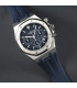 Rubber B Strap for Audemars Piguet Royal Oak 41mm on Bracelet - APV41 Velcro Series Navy Blue