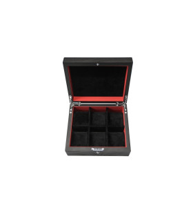 KronoKeeper Black Ash 6 watch box