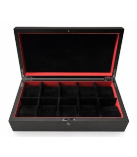 KronoKeeper Black Ash 10 Watch Box