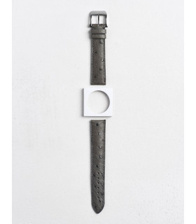 Camille Fournet Ostrich - Charcoal Grey