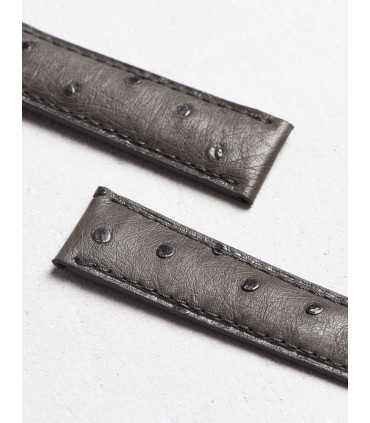 Camille Fournet Ostrich - Charcoal Grey