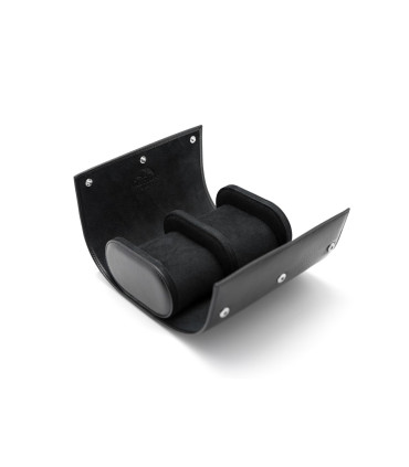 Phase De Lune Leather travel case for 2 watches