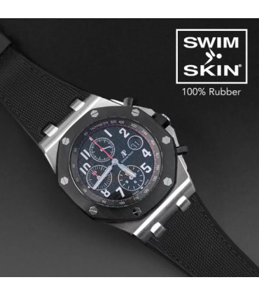 Rubber B strap Sailcloth SwimSkin APC42 Black  