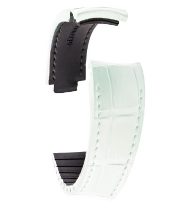 R-Strap - Alligator strap for Rolex - Pearl white
