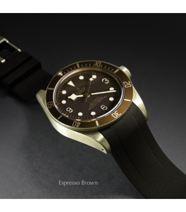 Rubber B strap T803 Brown with buckle 