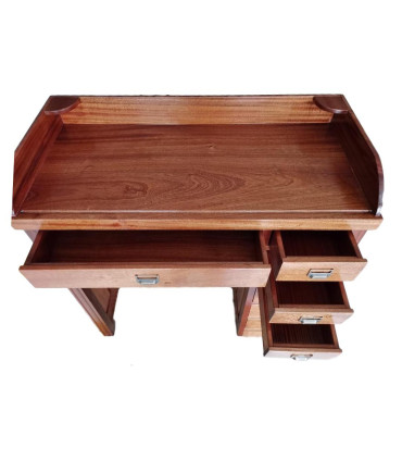 Solid sapele wood watchmaker bench
