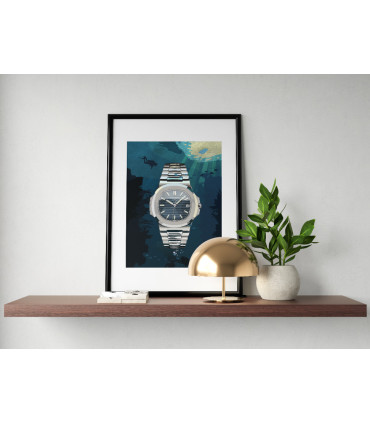 Watchoniste X MisterChrono art printing - 50 shades of blue - 60x80