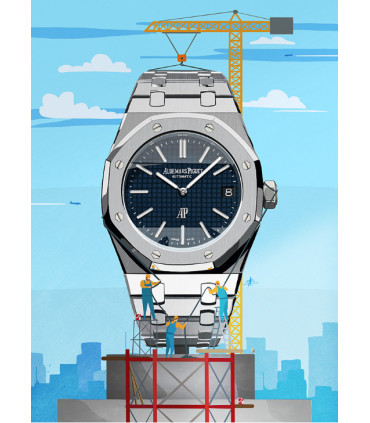 Watchoniste X MisterChrono art printing - skyscraper - 60x80