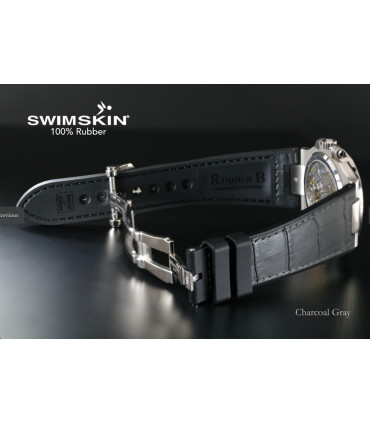 Rubber B strap Alligator SwimSkin PK79S Black 