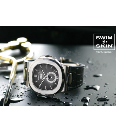 Rubber B strap Alligator SwimSkin PK79S Black 