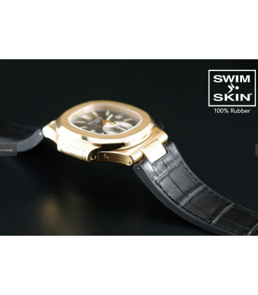 Rubber B strap Alligator SwimSkin PK79S Brown 