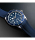 Rubber B strap T801 Blue with buckle for Tudor Black bay 58