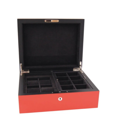 Elie Bleu - "Classic" box in ebony for 8 watches and 20 cufflinks
