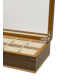 Clipperton 10 watch box in brown wood with glass lid