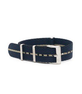 Premium nato strap  - Black/Navy/Khaki