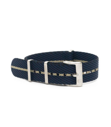 Premium nato strap  - Black/Navy/Khaki
