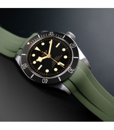 RubberB strap T800 for Tudor Military Green / Satin Military Green