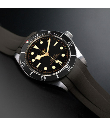 RubberB strap T800 for Tudor Espresso Brown/ Satin Espresso Brown