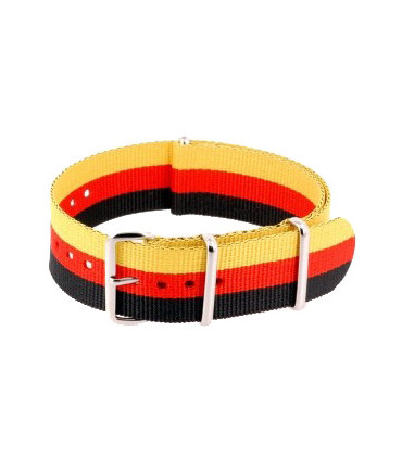 NATO strap Black/Red/Yellow