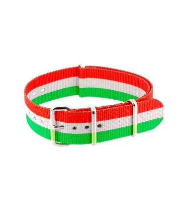 NATO strap Orange/White/Green