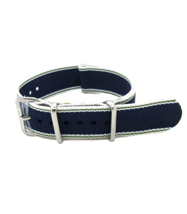 NATO strap White/Green/Blue