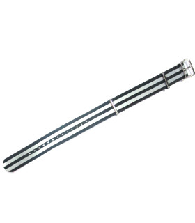 NATO strap Black/Grey Reflective
