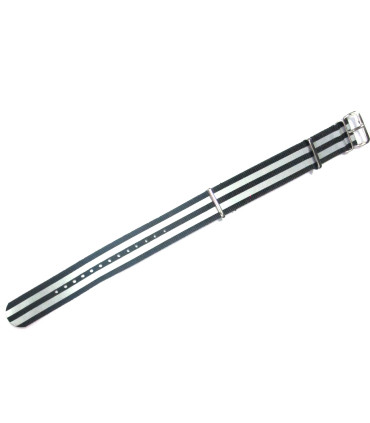 NATO strap Black/Grey Reflective