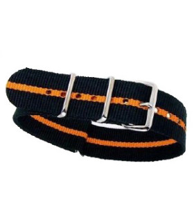 NATO strap Black/Orange