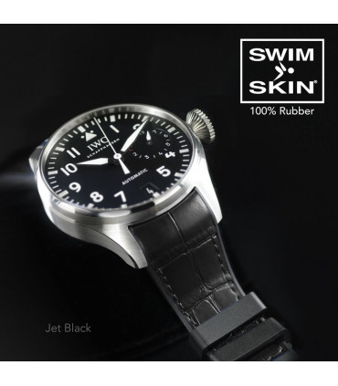 Rubber B strap Alligator SwimSkin for IWC Big pilot -