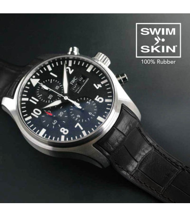 SK21-AG-BK Rubberb on IWC Chrono