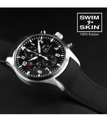 Rubber B strap Ballistic SwimSkin for IWC Pilot Chrono 21mm -
