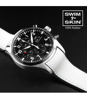 Rubber B strap Ballistic SwimSkin for IWC Pilot Chronograph 21mm -