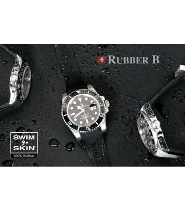 Rubber B strap Swimskin Ballistic Black