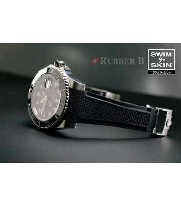 Rubber B strap Swimskin Ballistic Black