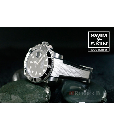 Rubber B strap Swimskin Ballistic White