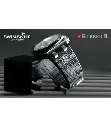 Rubber B strap SwimSkin Twill  APC44 Urban Camo