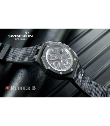 Rubber B strap SwimSkin Twill  APC42 Urban Camo