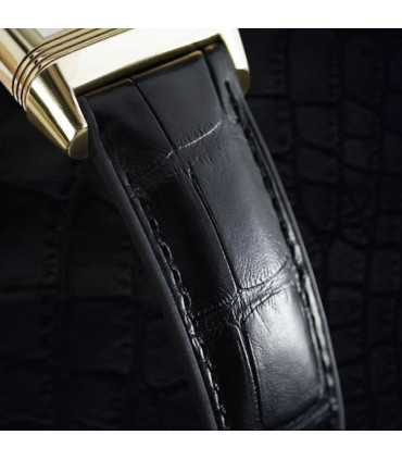 Rubber B strap ST20 Alligator SwimSkin Black