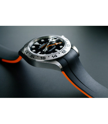 Rubber B Strap M115 Black/Orange