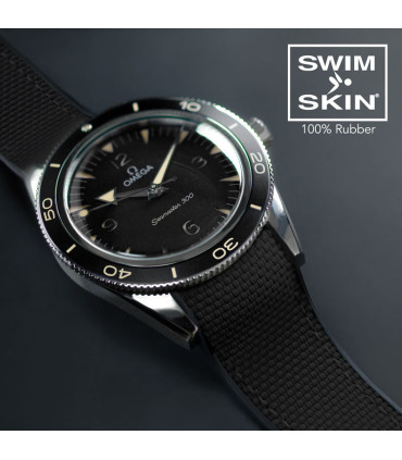 Rubber B strap Ballistic SwimSkin for Omega Seamaster Heritage 21mm -