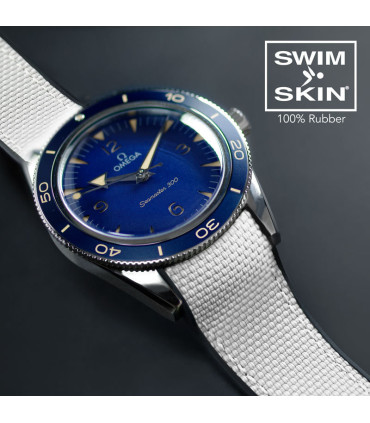 Rubber B strap Ballistic SwimSkin for Omega Seamaster Heritage 21mm -