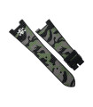 RubberB strap SwimSkin Twill for Patek Philippe Nautilus - Camo PK79