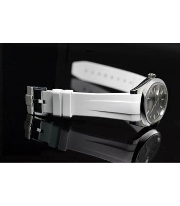 Rubber B strap M236 White with buckle