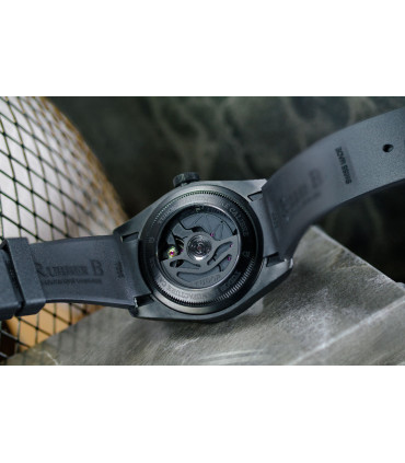 RubberB strap T805 for Tudor Heritage Black Bay Ceramic - Black