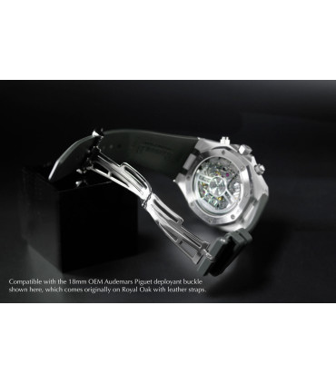 Rubber B Strap APB41 Hunter Green for Audemars Piguet Royal Oak 41mm on Leather or Bracelet - Classic Series