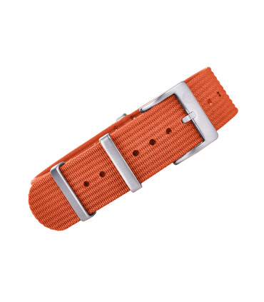 KronoKeeper ribbed nato strap - Orange