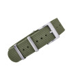 KronoKeeper ribbed nato strap - army green